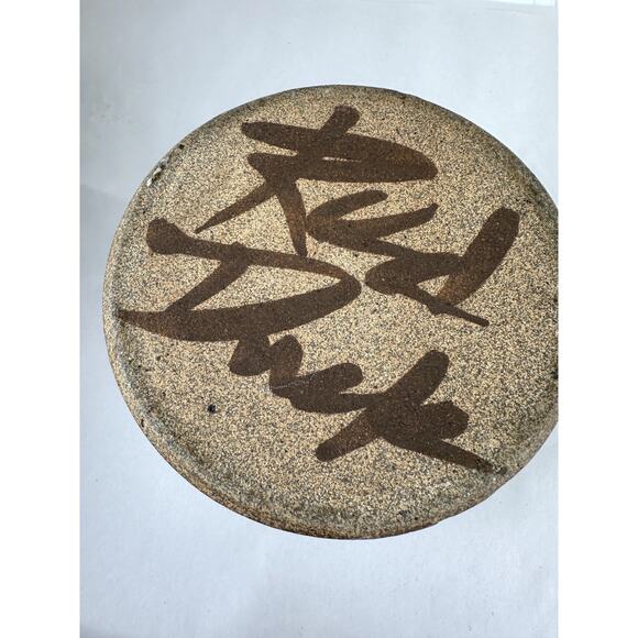 Crock Utensils Pottery Red Duck Gray Browns Sedona Arizona Glazed Signed - Picture 5 of 9